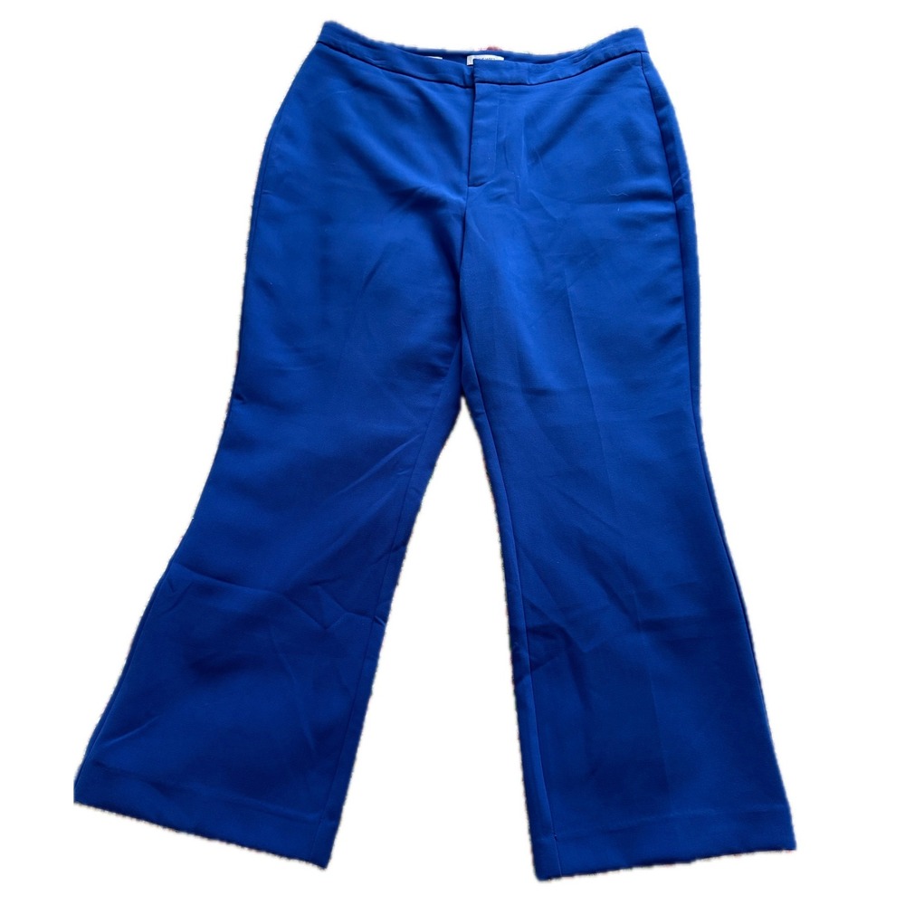 Nine West Royal Blue Kick Flare Dress Pants Professional Trousers Womens Size 14